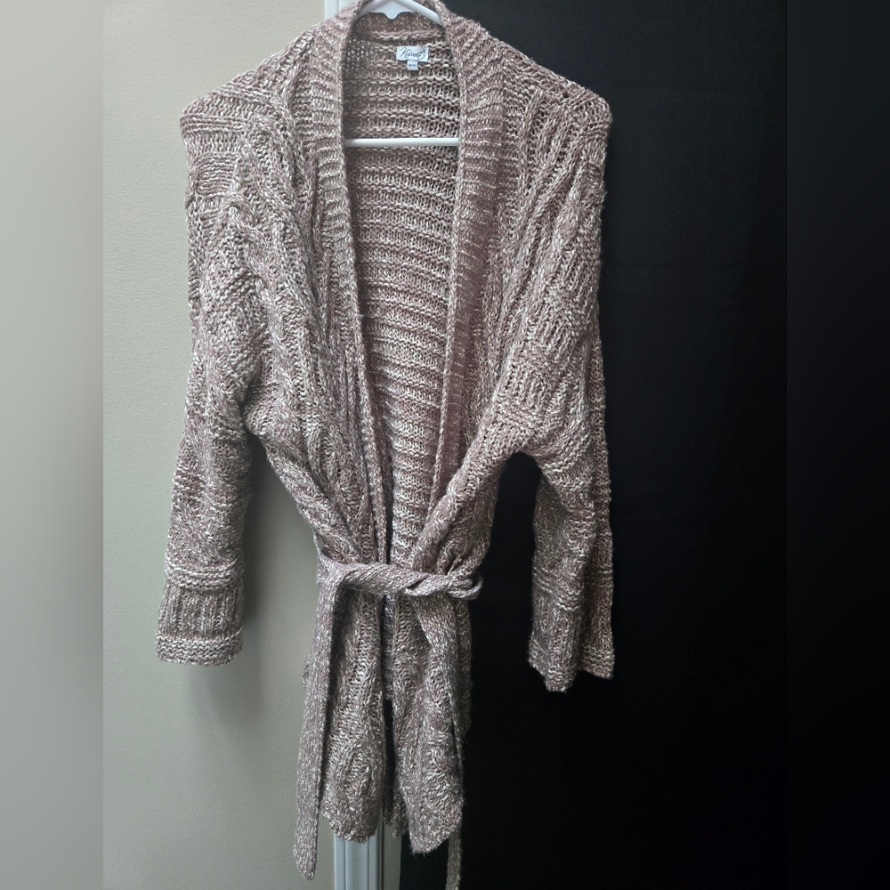 Women's Knit Cardigan Sweater - Light Pink